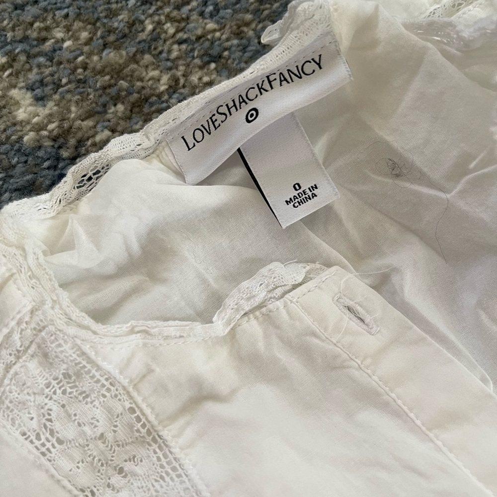 Love Sack Fancy white embroidered dress